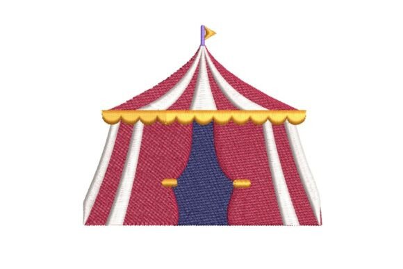 Classic Striped Circus Tent Embroidery Design Review