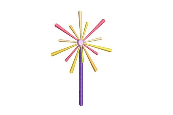 Colorful Sparkling Wand Embroidery Design Review