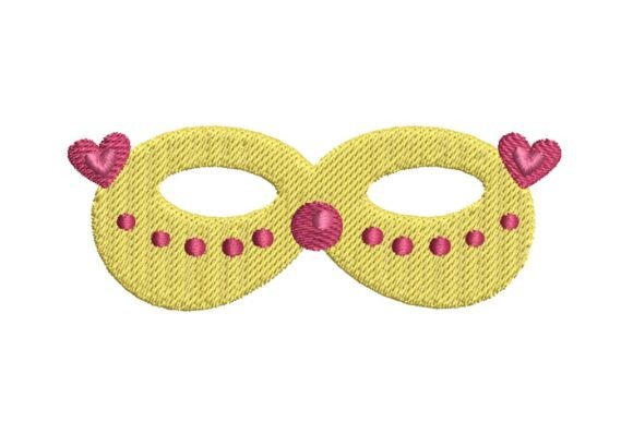 Festive Heart-Adorned Masquerade Mask Embroidery Review