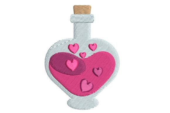 Heart-Shaped Love Potion Bottle Embroidery Design Review