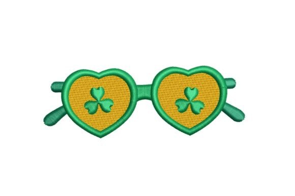 Lucky Shamrock Heart Sunglasses Embroidery Design Review