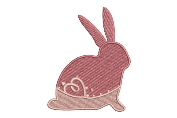 Review: Pink Easter Bunny Silhouette Embroidery Design