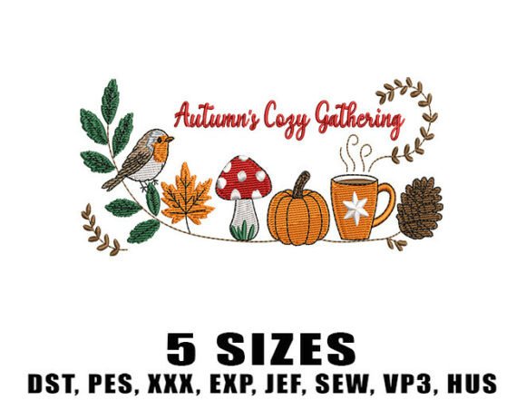 Reviewing Cozy Gathering Embroidery Designs for Boutique Sweatshirts