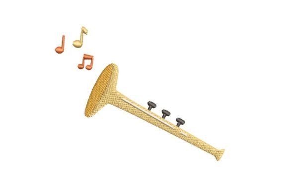Reviewing the Musical Clarinet with Notes Embroidery Design