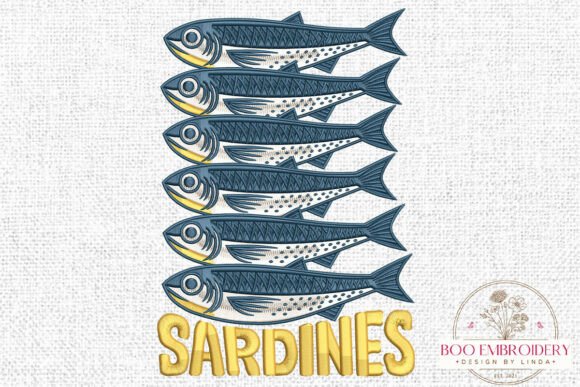 Sardines Embroidery Design: Coastal Fish Review