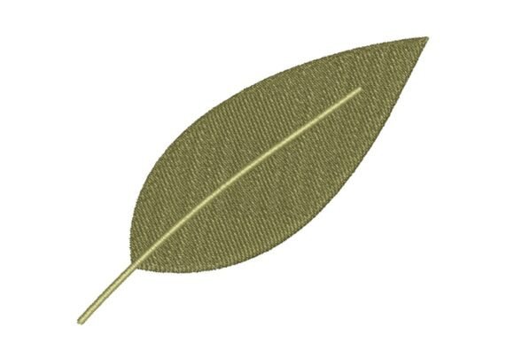Simple Olive Green Leaf Embroidery Design Review